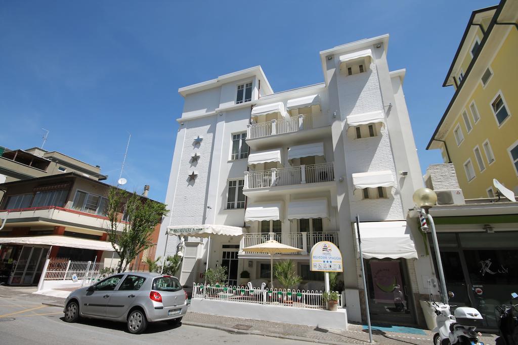 Hotel Belvedere Spiaggia Римини Экстерьер фото